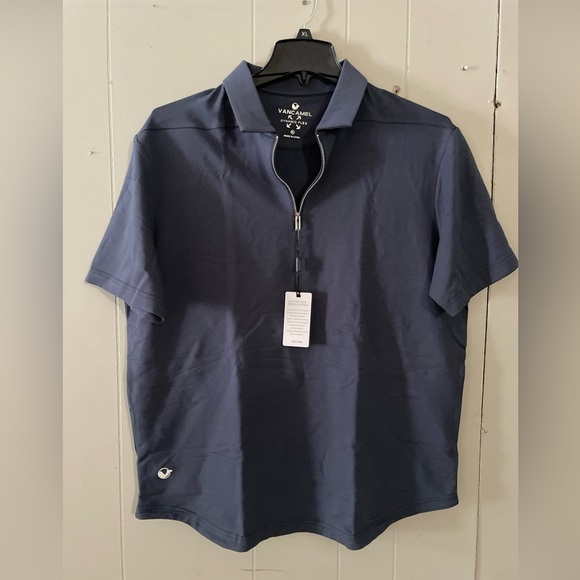Vancamel Men’s Cotton Polo NWT Navy Size XL - Picture 1 of 3